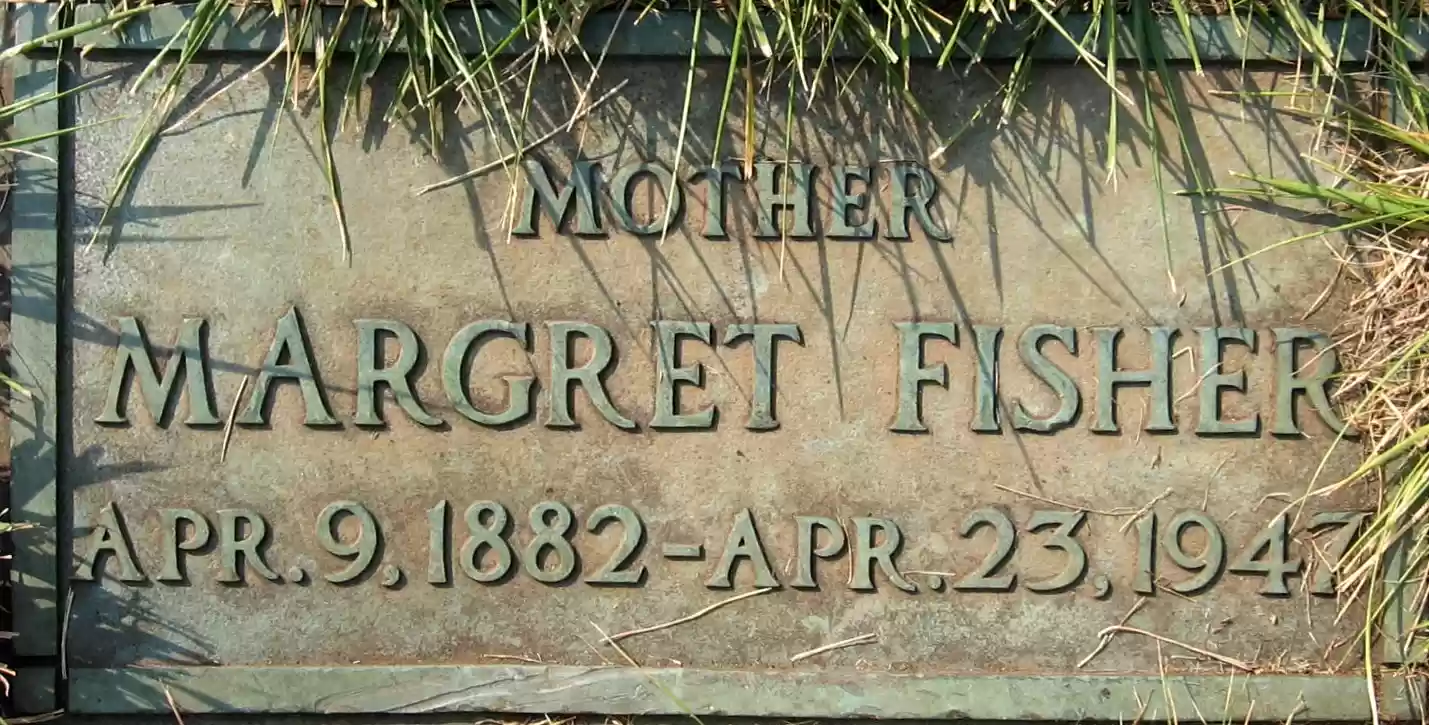 Margaret Fisher's gravesite